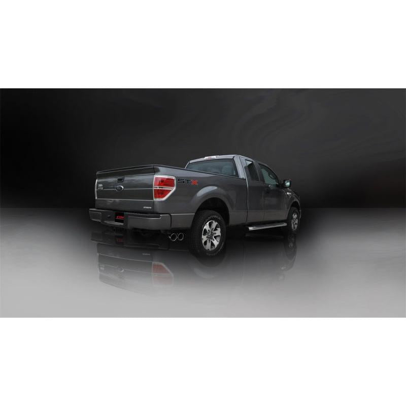 Corsa Sport Cat-Back Exhaust w/ Polished Twin Tips - 2011-2014 Ford F-150 5.0L V8