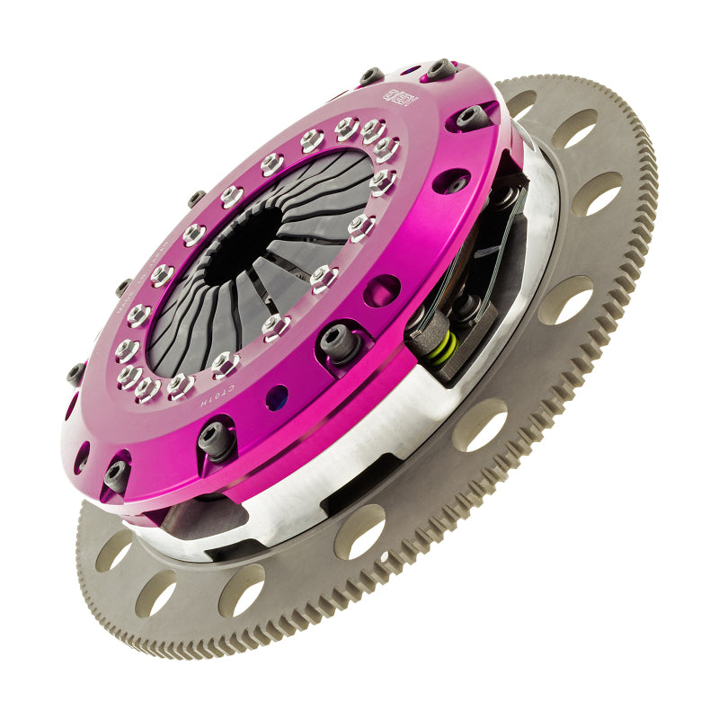 Exedy 11-16 Ford Mustang GT 5.0L Hyper Twin Cerametallic Clutch Sprung Center Disc Push Type Cover - T1 Motorsports