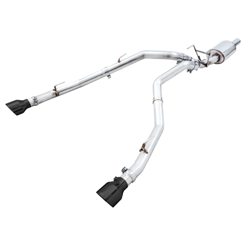AWE Tuning 09-18 RAM 1500 5.7L (w/Cutouts) 0FG Dual Rear Exit Cat-Back Exhaust - Diamond Black Tips - T1 Motorsports