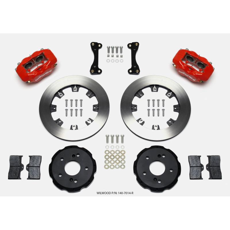 Wilwood Forged Dynalite Front Hat Kit 12.19in Red 02-06 Acura RSX-5 Lug - T1 Motorsports