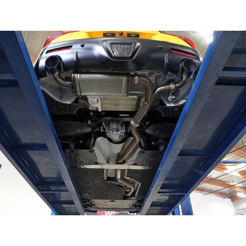 aFe POWER Takeda 2021 Toyota Supra 2.0L (t) 2.5in-3in 304 SS CB Exhaust w/ Blue Tips