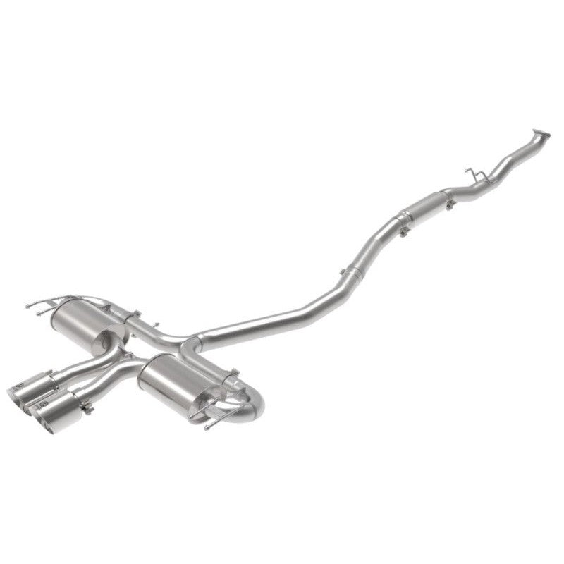 aFe Takeda 3in 304 SS Cat-Back Exhaust System w/Polished Tips 17-21 Honda Civic Sport L4-1.5L (t)