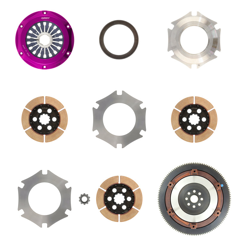 Exedy 2002-2005 Subaru Impreza WRX H4 Hyper Triple Cerametallic Clutch Rigid Disc Pull Type Cover - T1 Motorsports