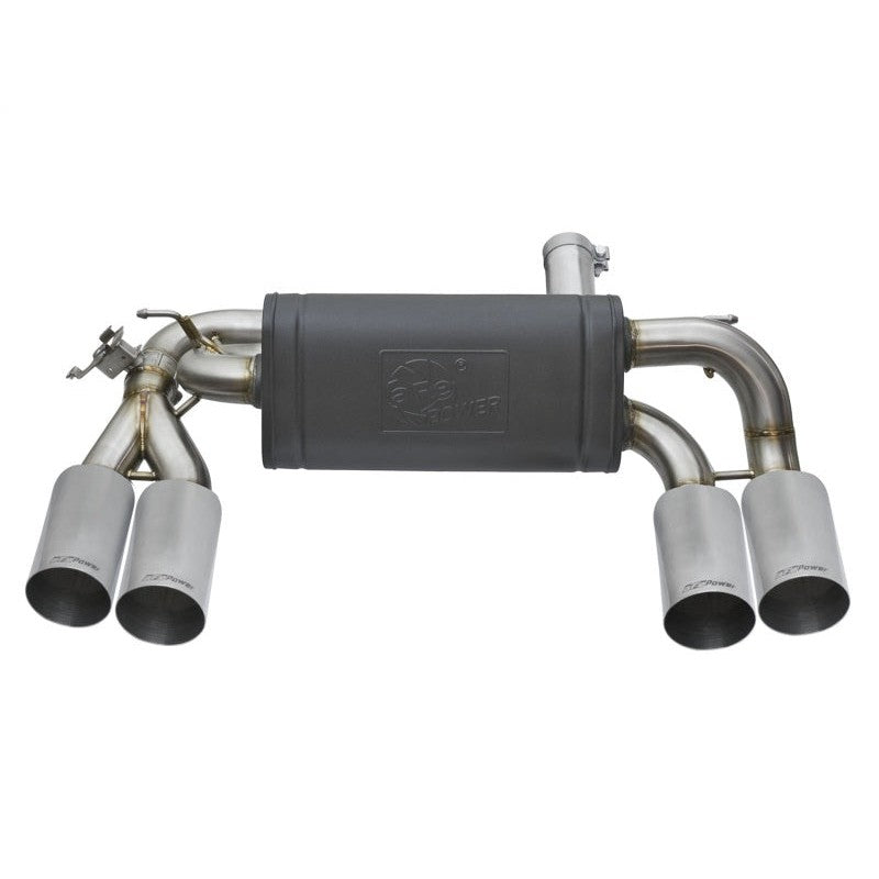 aFe MACHForce XP 3in - 2 1/2in Axle Back 304SS Exhaust w/ Polished Tips 16-17 BMW M2 (f87)