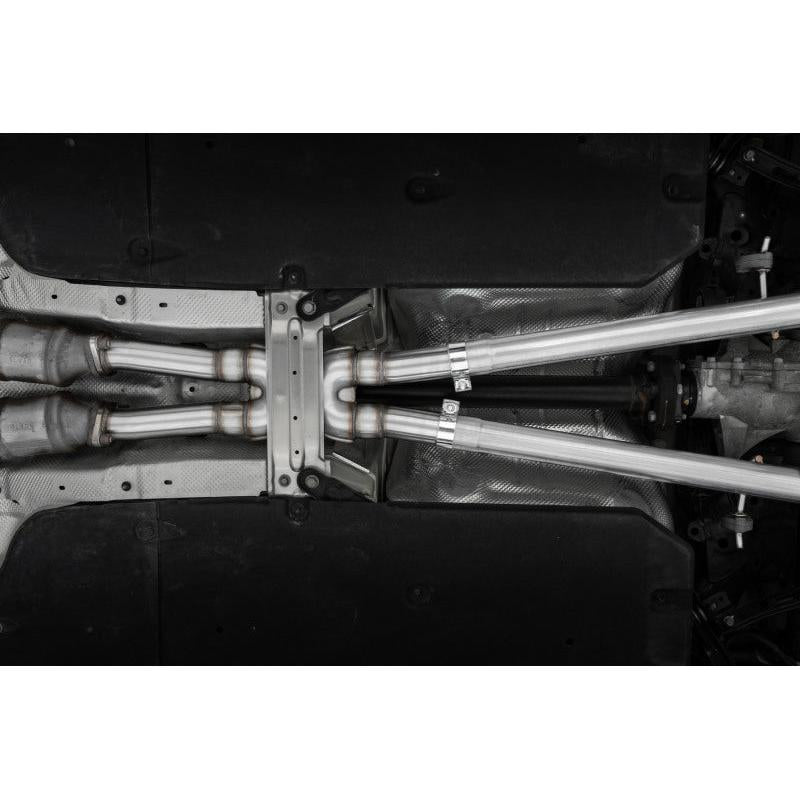 MBRP 2022 Kia Stinger 3.3L T304 SS Cat-Back Exhaust- Dual Split Rear Quad Outlet Uses Factory Bezels - T1 Motorsports