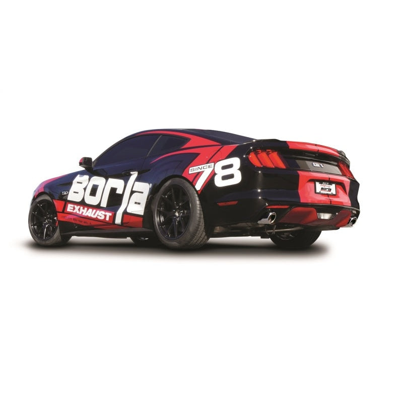 Borla Atak Cat-Back 15-17 Ford Mustang GT 5.0L V8 MT/AT 3in pipe 4in tip - T1 Motorsports