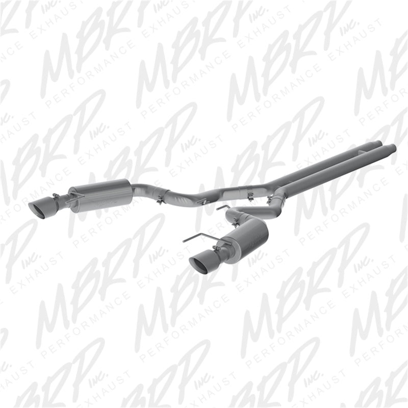 MBRP 15 Ford Mustang GT 5.0 Convertible T409 3in Cat Back Dual Split Rear Exit (Street Version) - T1 Motorsports