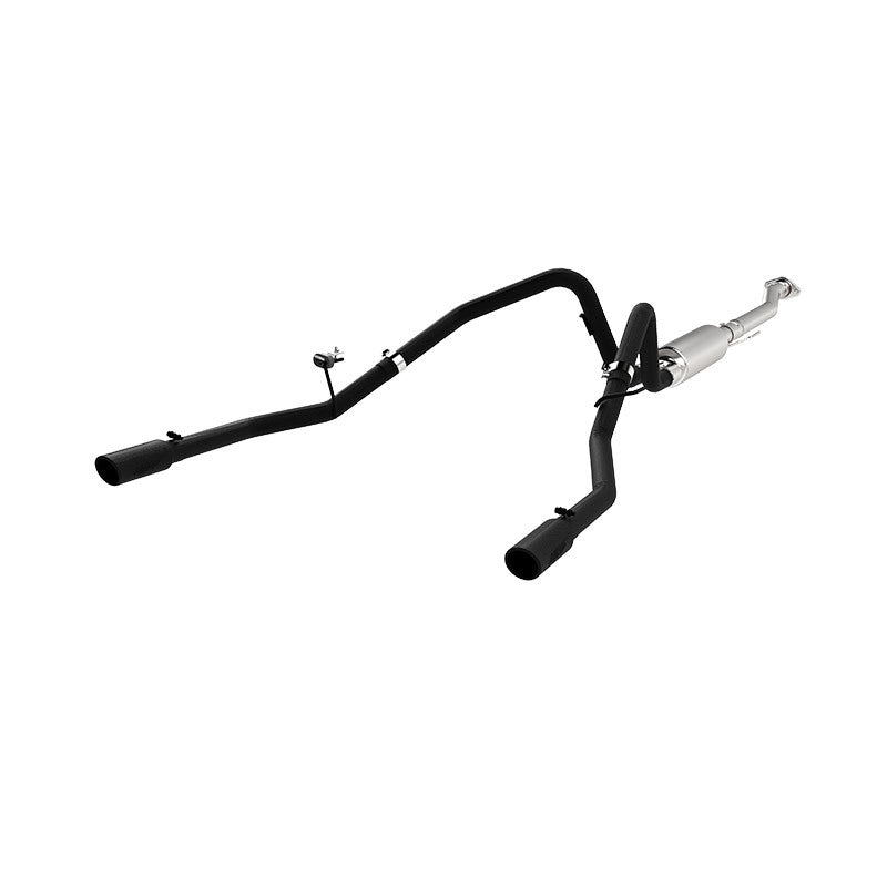MBRP 11-14 Ford F-150 V6 Ecoboost Black Coated 2.5in Cat-Back Dual Rear Exit Exhaust System - T1 Motorsports