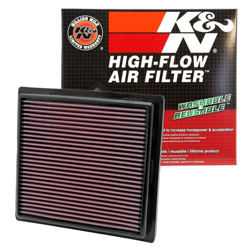 K&N 11 Jeep Grand Cherokee / 11 Dodge Durango Replacement Panel Air Filter
