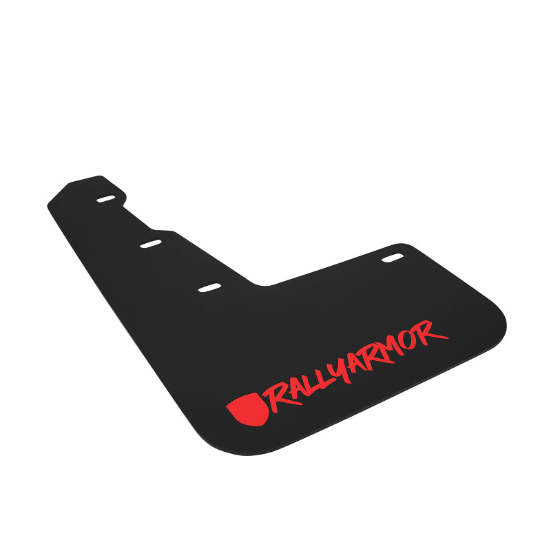 Rally Armor 15-21 Subaru WRX/STI (Sedan ONLY) Black UR Mud Flap w/ Red Altered Font Logo - T1 Motorsports
