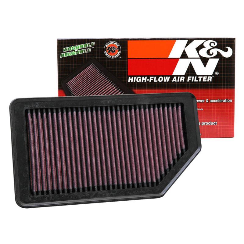 K&N Replacement Air Filter 10.625in O/S Length x 5.75in O/S Width x 1in Height