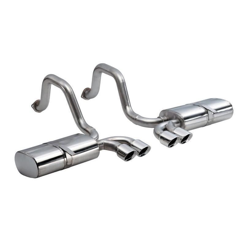 Corsa Sport Axle-Back Exhaust (Polished 3.5" Twin Tips) - 1997-2004 Chevrolet Corvette C5 Z06 5.7L V8