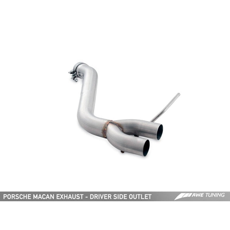 AWE Tuning Porsche Macan Track Edition Exhaust System - Chrome Silver 102mm Tips