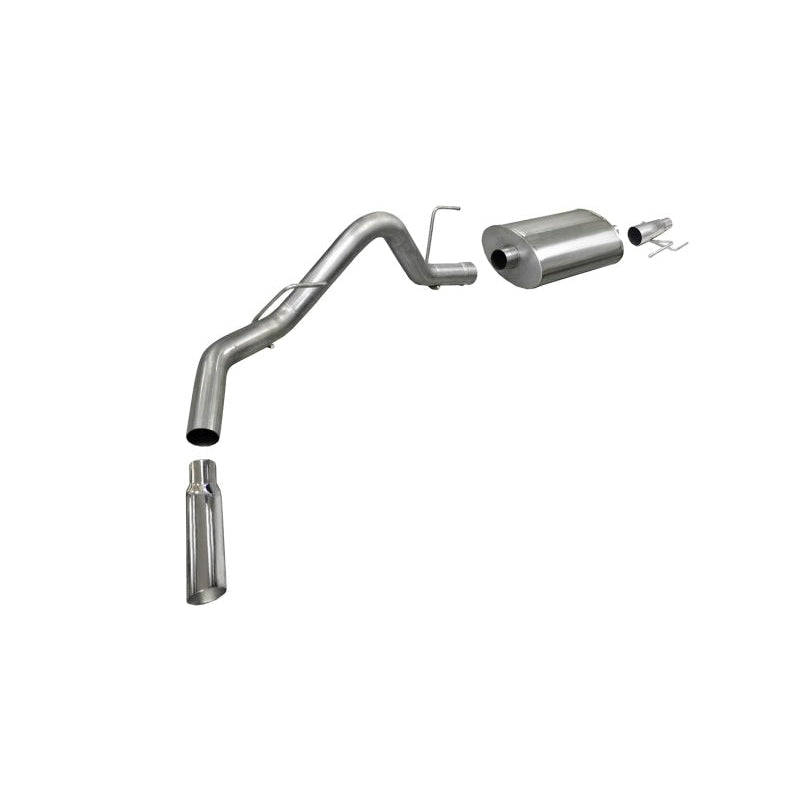 Corsa Sport Cat-Back Exhaust - Single 4x14" Tips - 2011-2014 Ford F-150 EcoBoost 3.5L V6