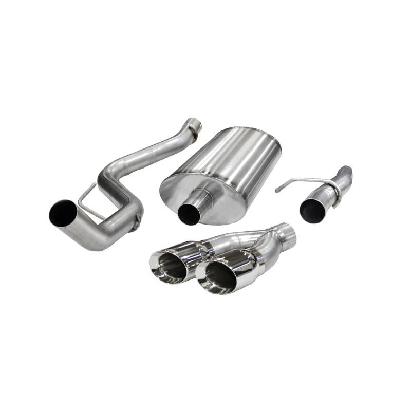 Corsa Sport Cat-Back Exhaust w/ Polished Twin Tips - 2011-2014 Ford F-150 5.0L V8