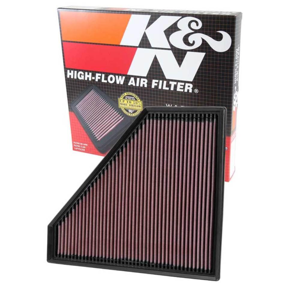 K&N Replacement Panel Air Filter 12.313in OS L x 10.313in OS W x 1.188in H for 13-14 Cadillac ATS