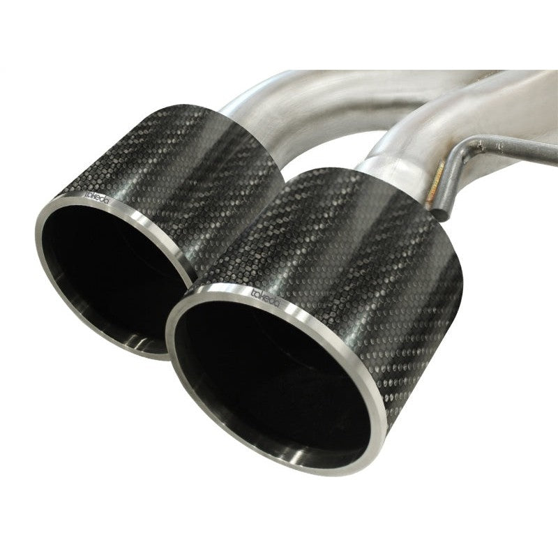 aFe Takeda 3in SS Exhaust Cat-Back 09-14 Nissan GTR V6 3.8L Carbon Fiber Tips