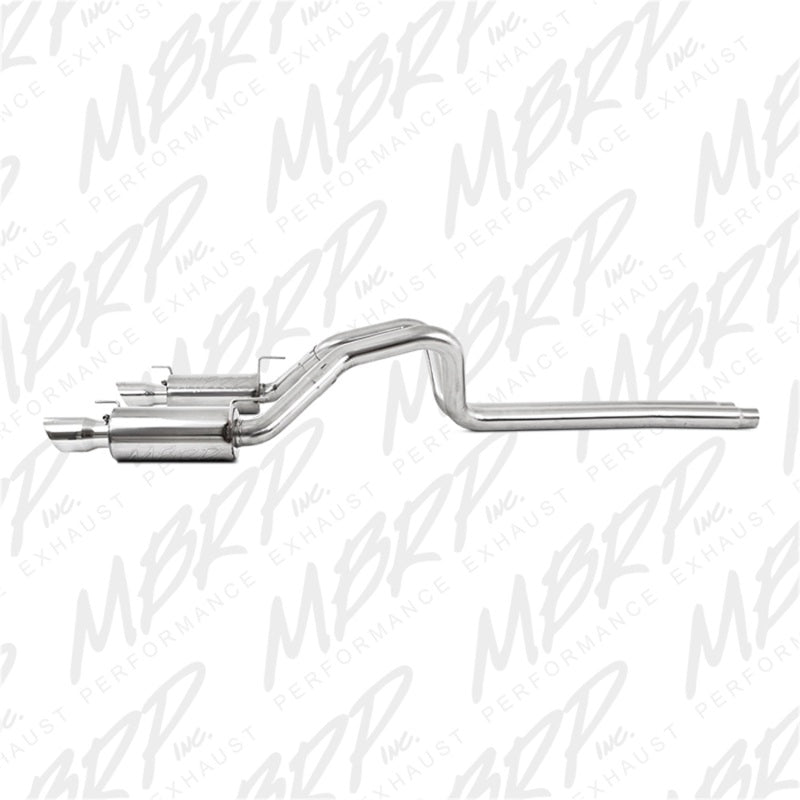 MBRP 05-09 Ford Shelby GT500 / GT Dual Split Rear Street Version 4in Tips T409 Exhaust System - T1 Motorsports