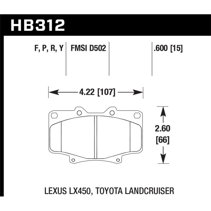 Hawk Super Duty Street Brake Pads - T1 Motorsports