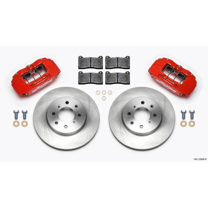 Wilwood DPHA Front Caliper & Rotor Kit Red Honda / Acura w/ 262mm OE Rotor - T1 Motorsports