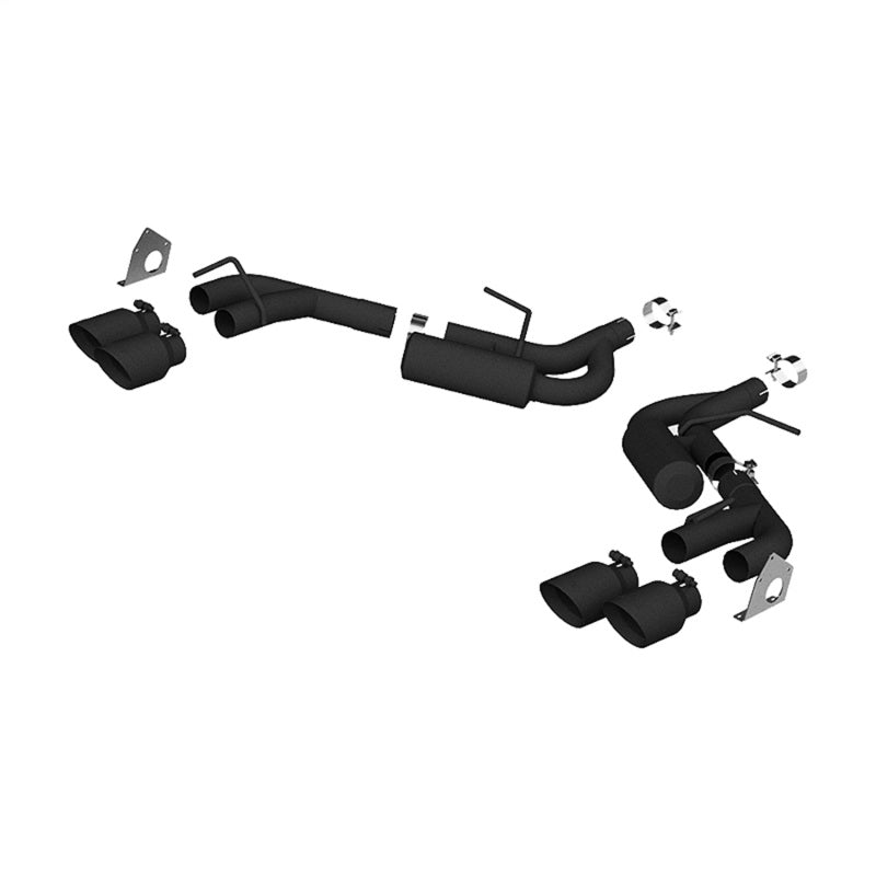 MBRP 16-19 Chevrolet Camaro V6 2.5in BLK NPP Dual Axle Back Exhaust w/ 4in Quad Dual Wall Tips - T1 Motorsports
