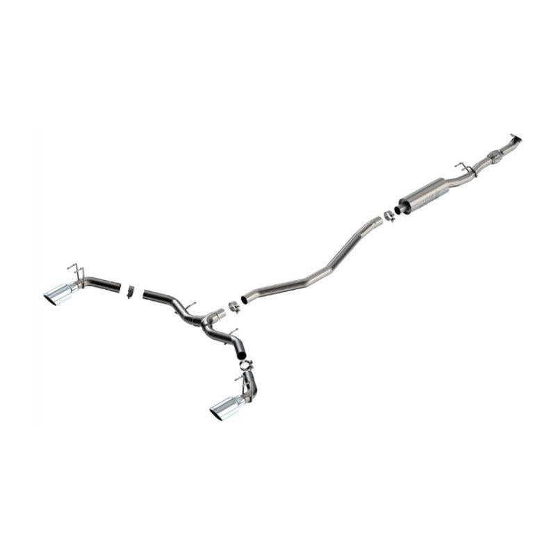 Borla S-Type Catback Exhaust (Bright Chrome Tips) - 2023 Integra/2022-2023 Civic Si 1.5L 4 CYL. MT FWD 4DR