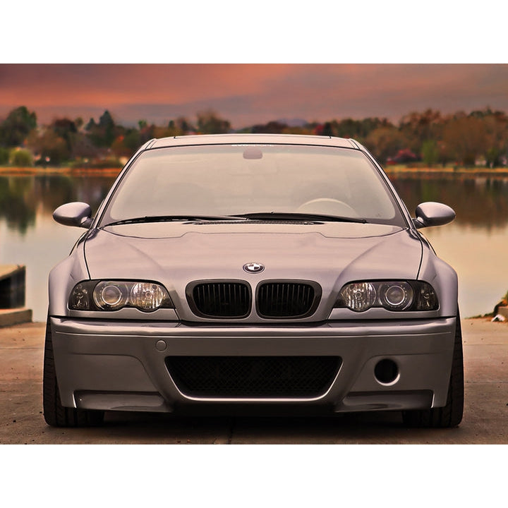 AutoTecknic Stealth Black Front Grilles - E46 3-Series Coupe - T1 Motorsports