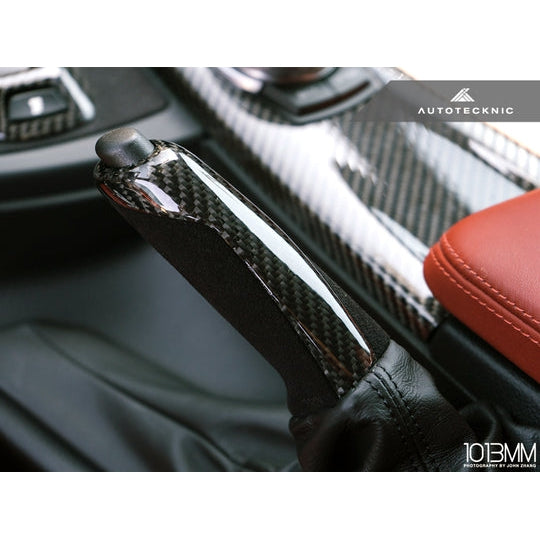 AutoTecknic Carbon Fiber OEM Style eBrake Handle | F Chassis - T1 Motorsports