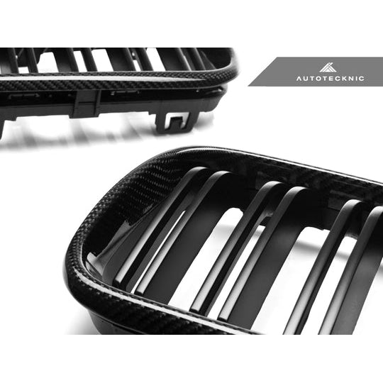 AutoTecknic Carbon Fiber Dual-Slats Front Grilles - F22 2-Series/ F87 M2 - T1 Motorsports