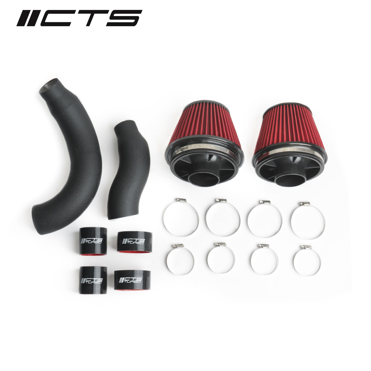 CTS Turbo C7 S6/S7/RS7 Dual 3″ Intake Kit with 6″ Velocity Stack - T1 Motorsports