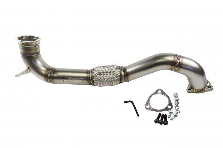 RV6 Catted Downpipe & Front Pipe Combo for 16+ Civic 1.5T (Sedan, Coupe, Hatch, Si) - T1 Motorsports
