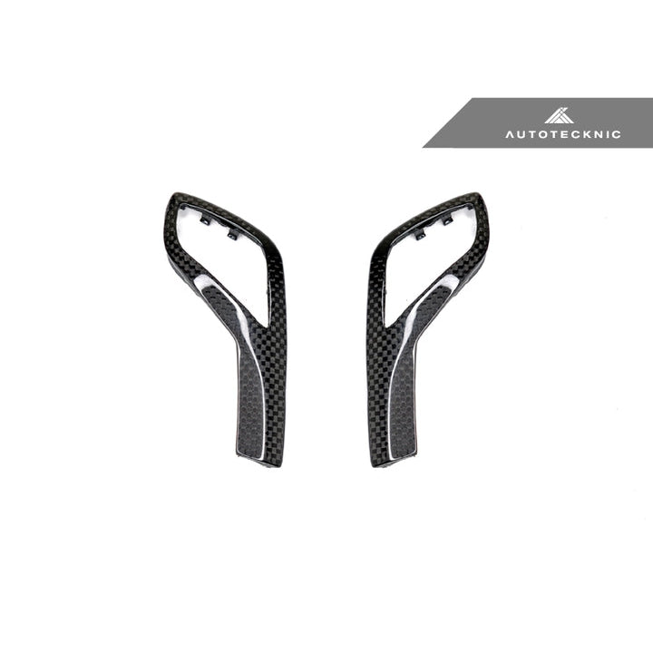 AutoTecknic Carbon Fiber Gear Selector Side Trims - Various BMW G-Chassis Vehicles - T1 Motorsports