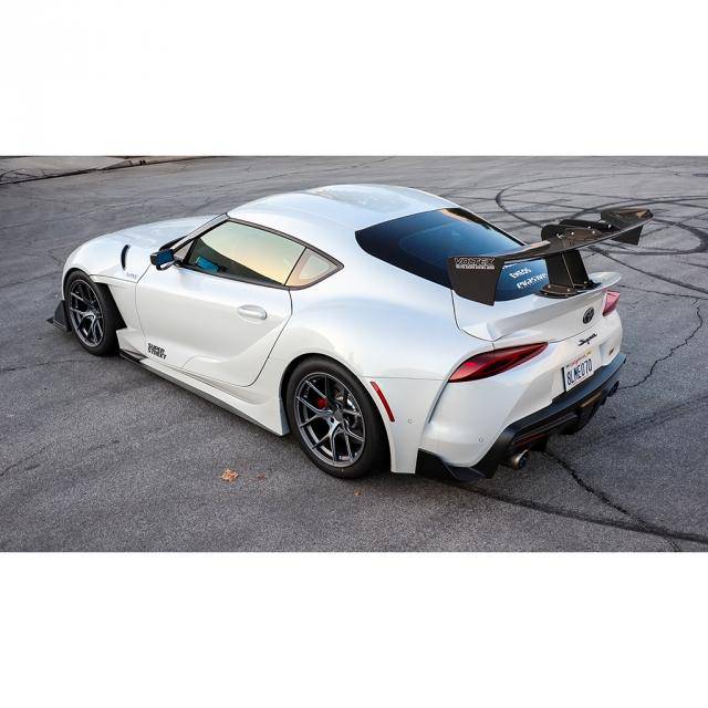 EVS Tuning FRP Side Skirts with Carbon Side Step for Toyota Supra A90 2020+ - T1 Motorsports