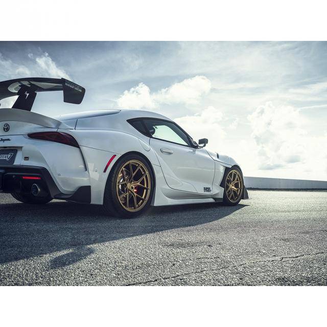 EVS Tuning FRP Side Skirts with Carbon Side Step for Toyota Supra A90 2020+ - T1 Motorsports