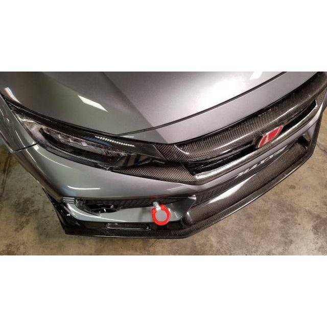 EVS Tuning Front Tow Hook Adapter Rev.2 for Honda Civic Type R FK8 - T1 Motorsports