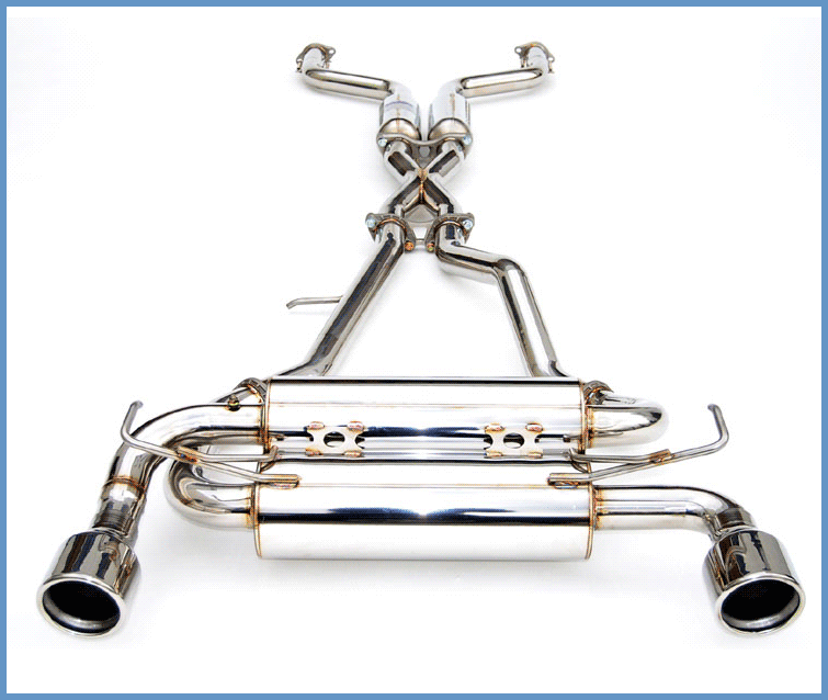 Invidia 02-08 Nissan 350z Gemini Rolled Stainless Steel Tip Cat-back Exhaust - T1 Motorsports