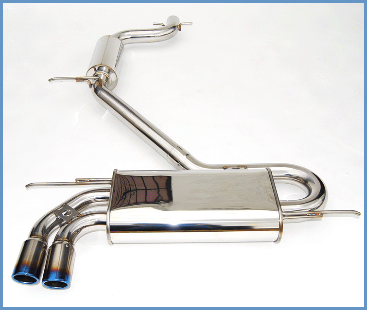 Invidia 05-08 VW Golf GTI Q300 Rolled Titanium Tip Cat-Back Exhaust - T1 Motorsports