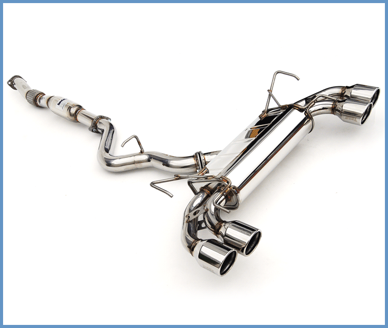 Invidia 08+ STi Hatch Dual Q300 Stainless Steel Tip Cat-back Exhaust - T1 Motorsports