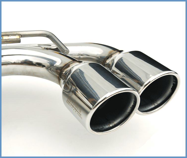 Invidia 08+ STi Hatch Dual Q300 Stainless Steel Tip Cat-back Exhaust - T1 Motorsports