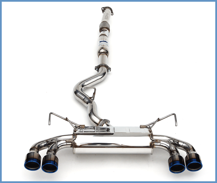 Invidia 08-11 STi Hatch / 11 WRX Hatch Dual Q300 Titanium Tip Cat-back Exhaust - T1 Motorsports