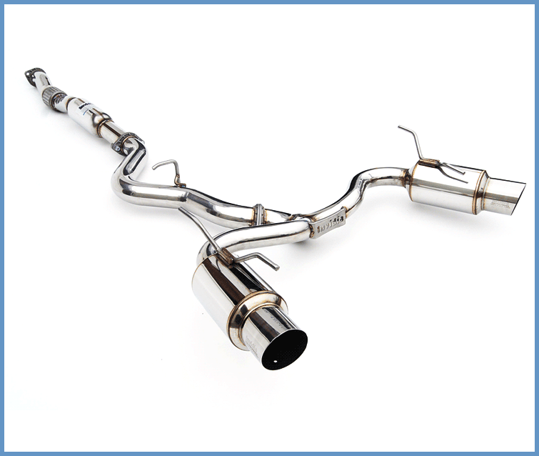 Invidia 08-11 STi Hatch / 11 WRX Hatch Dual N1 Single Layer SS Tipped Cat-back Exhaust - T1 Motorsports