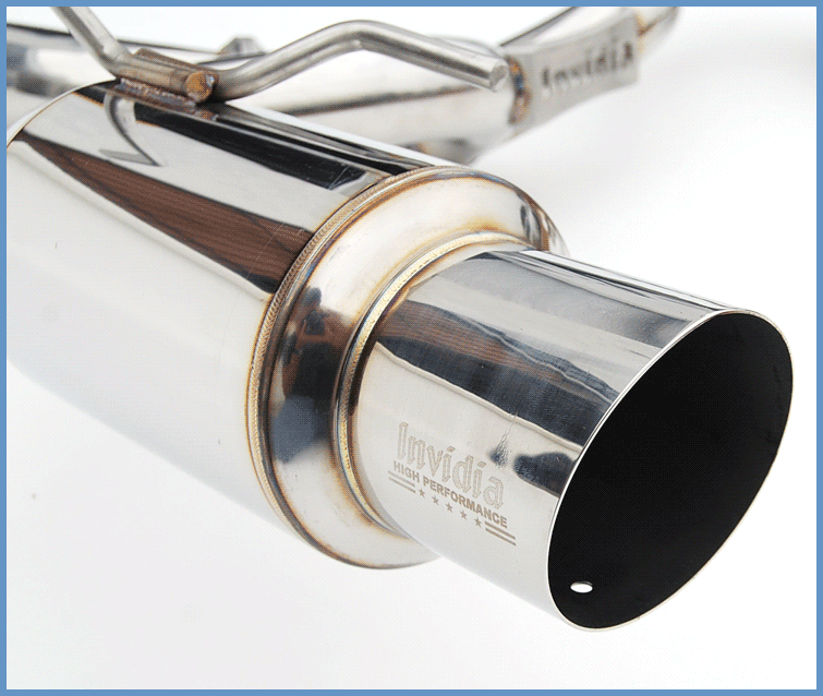 Invidia 08-11 STi Hatch / 11 WRX Hatch Dual N1 Single Layer SS Tipped Cat-back Exhaust - T1 Motorsports