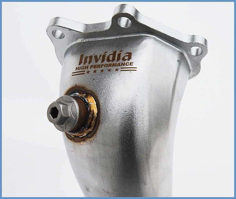 Invidia 08+ Subaru WRX/ 05-09 STI / 02 Legacy High Flow Cat Extra 02 Bung - T1 Motorsports