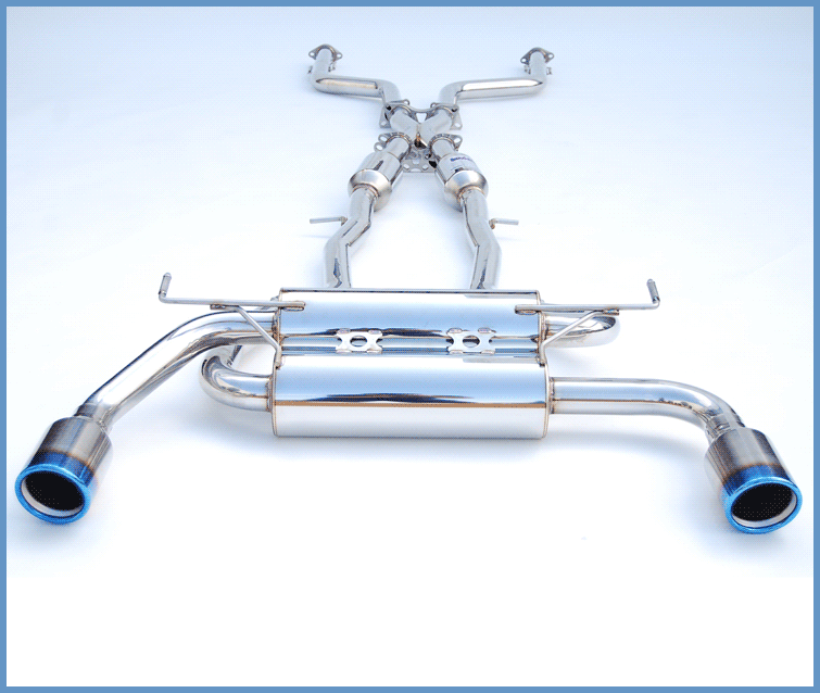 Invidia 14+ Infiniti Q50 Gemini w/ Rolled Titanium Tips Cat-Back Exhaust - T1 Motorsports