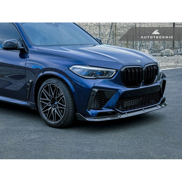 AutoTecknic Performance Dry Carbon Front Lip Set - F95 X5M - T1 Motorsports