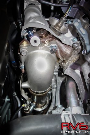 RV6 Catted Downpipe & Front Pipe Combo for 16+ Civic 1.5T (Sedan, Coupe, Hatch, Si) - T1 Motorsports