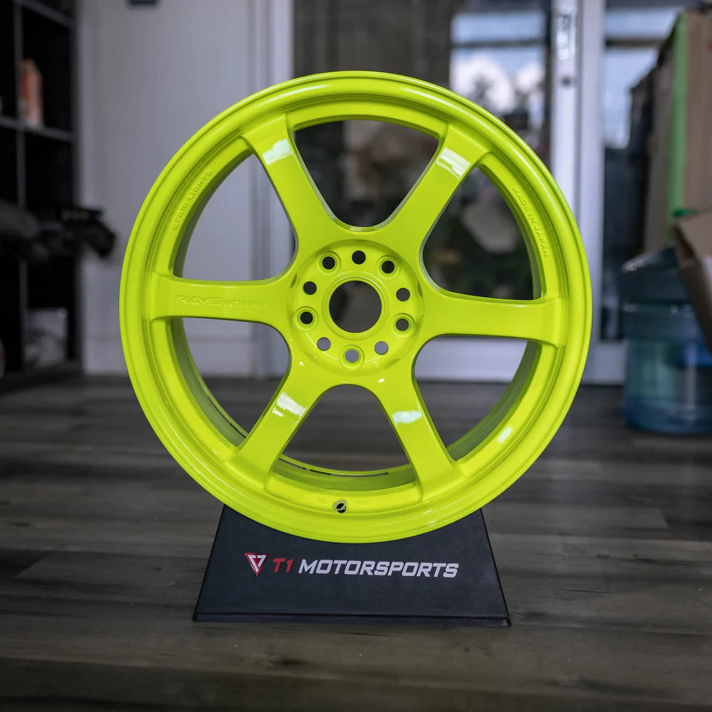 Rays Gram Lights 57DR Luminous Yellow - 18x9.5 / Offset +38 / 5x100 - T1 Motorsports