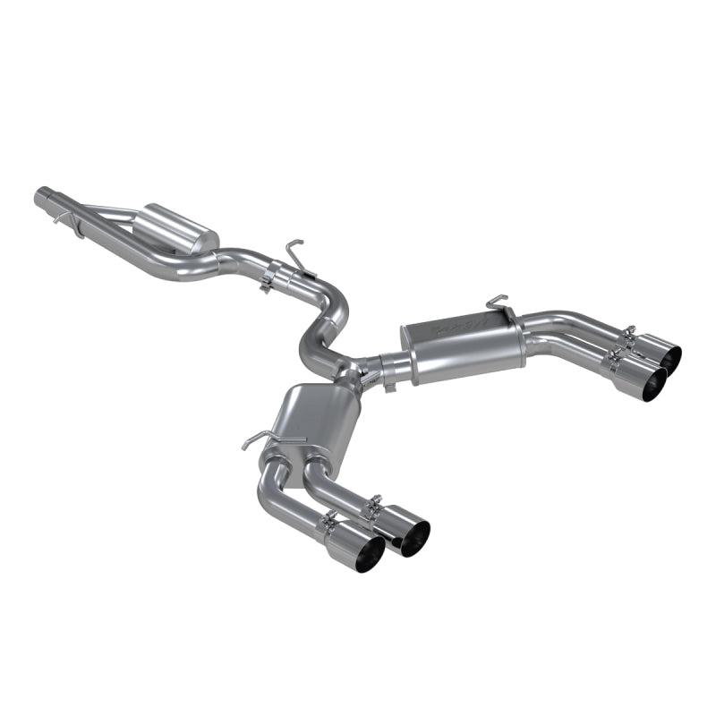 MBRP 15-18 Audi S3 304SS 3in Quad Split Rear Exit C/B System - T1 Motorsports