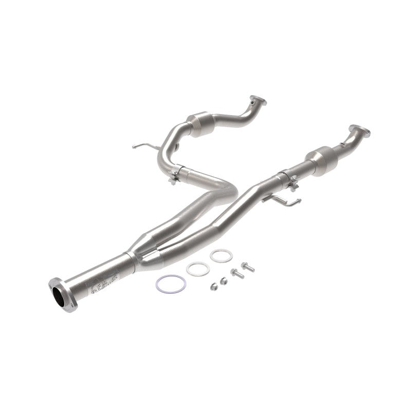 aFe Toyota Tacoma 16-17 V6-3.5L Twisted Steel Y-Pipe w/ Cat - T1 Motorsports