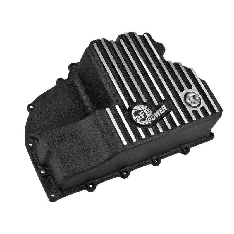 AFE Engine Oil Pan Black Machined; 14-16 Dodge RAM 1500 EcoDiesel 3.0L V6 (td)